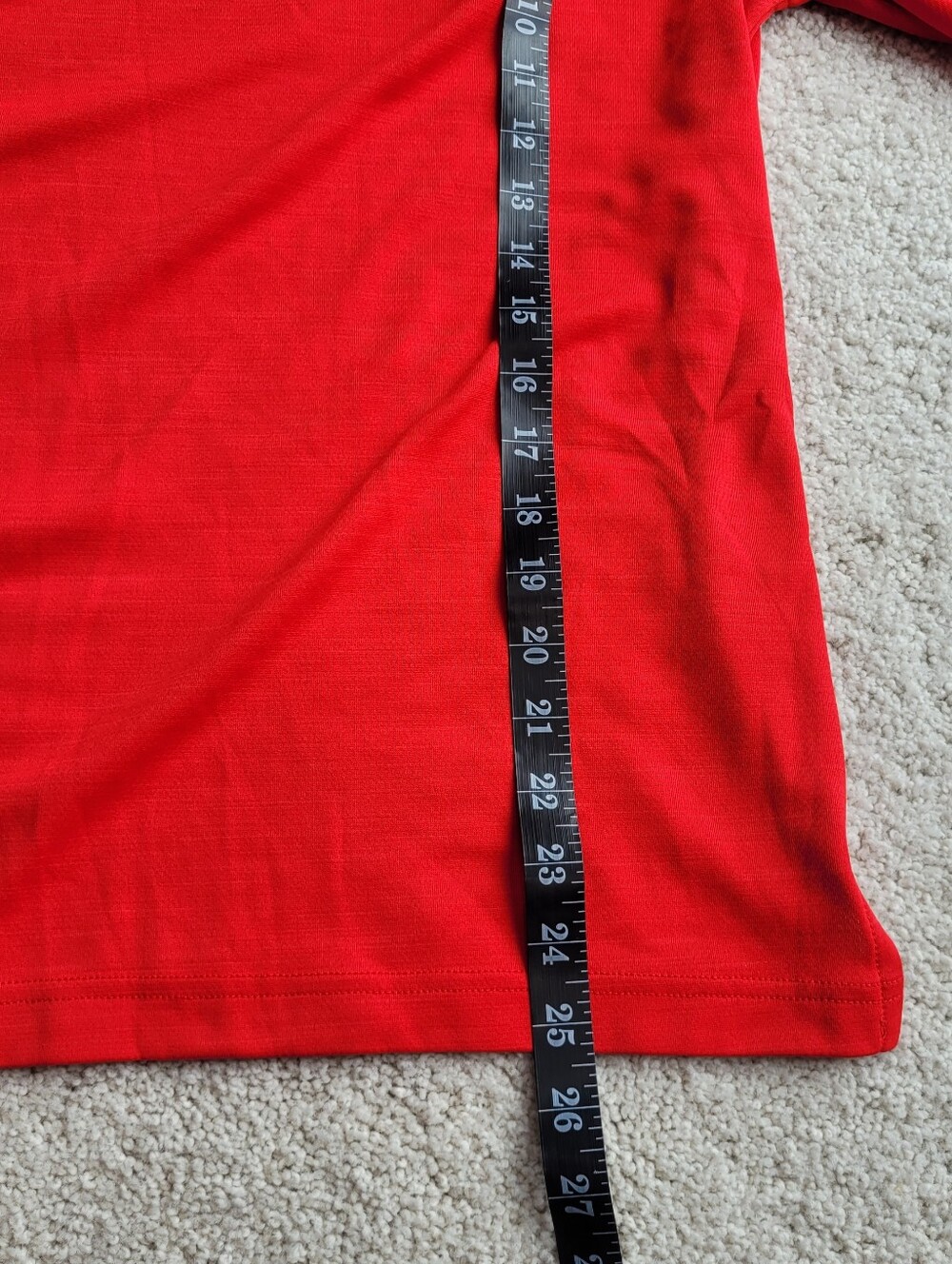 Nike Dri-FIT Women's Red Quarter-Zip Pullover Long Sleeve Athletic Top Size L - Picture 6 of 6
